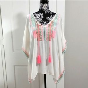 Lilly Pulitzer Lucinda Caftan Resort White Size S/M